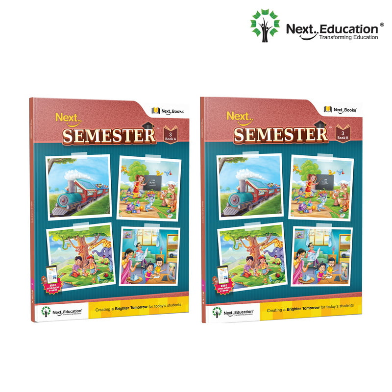 Next Semester class 3 /level 3 books combo of Maths + English + EVS Text book along with Workbook New Education Policy (NEP) Edition Next Semester class 3 /level 3 books combo of Maths + English + EVS Text book along with Workbook New Education Policy (NEP) Edition