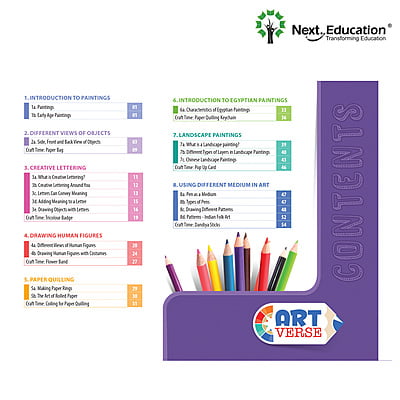 Artverse Level 4 /class 4 Book with Craft material Artverse Level 4 /class 4 Book with Craft material