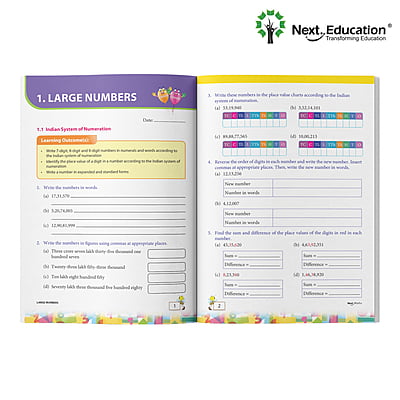 Next Maths - Secondary School CBSE Workbook for class 5 Book C Next Maths - Secondary School CBSE Workbook for class 5 Book C