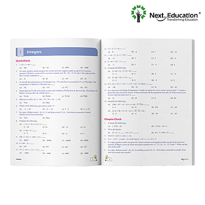 Next Maths CBSE Workbook for class 7 Book C - Secondary School Next Maths CBSE Workbook for class 7 Book C - Secondary School