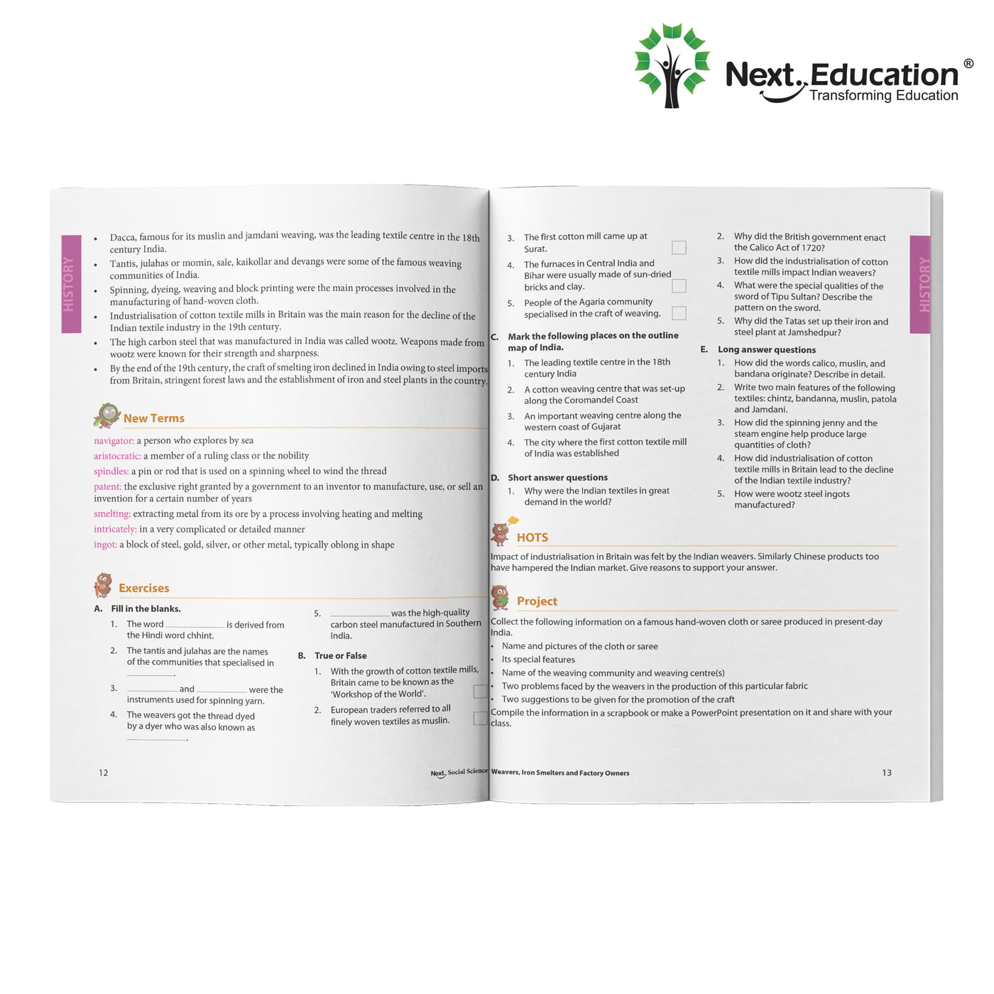 Next Social Studies CBSE book for 8th class / Level 8 Book B Secondary school Next Social Studies CBSE book for 8th class / Level 8 Book B Secondary school