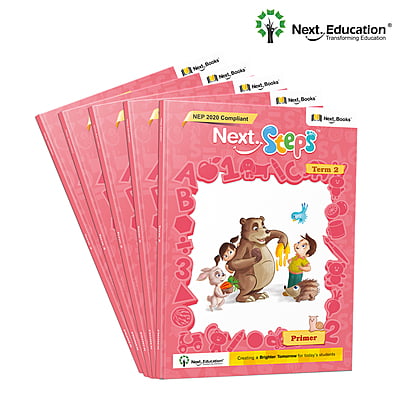Next Steps - Primer - Term 2 Book NEP 2020 Edition by Next Education | Term 2 book for Nursery Next Steps - Primer - Term 2 Book NEP 2020 Edition by Next Education | Term 2 book for Nursery
