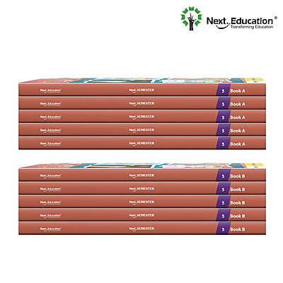 Next Semester class 5 /level 5 books combo of Maths + English + EVS Text book along with Workbook New Education Policy (NEP) Edition Next Semester class 5 /level 5 books combo of Maths + English + EVS Text book along with Workbook New Education Policy (NEP) Edition