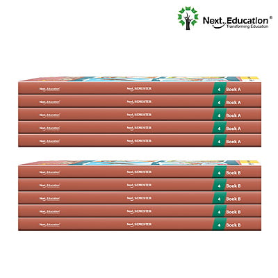 Next Semester class 4 /level 4 books combo of Maths + English + EVS Text book along with Workbook New Education Policy (NEP) Edition Next Semester class 4 /level 4 books combo of Maths + English + EVS Text book along with Workbook New Education Policy (NEP) Edition
